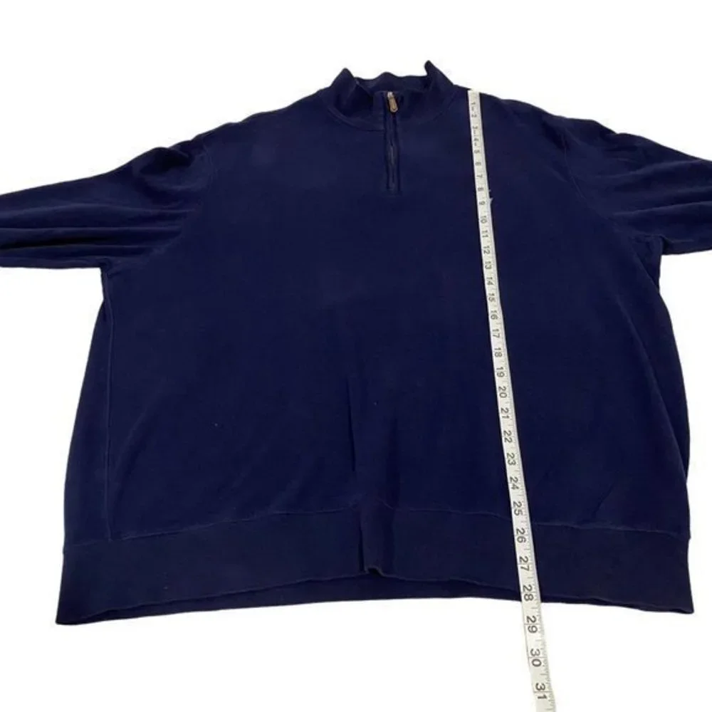 Polo Ralph Lauren Navy Blue 1/4‎ Zip Pullover Men's XL